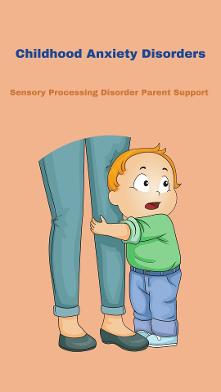 child holding on to his mother anxious with separation anxiety Childhood Anxiety Disorders