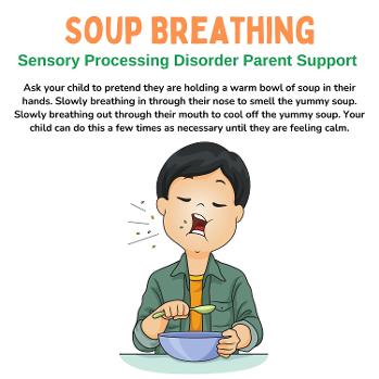 boy eating soup for soup breathing mindful activities for children