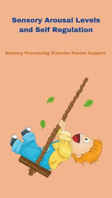 child swining on sensory therapy swing Sensory Arousal Levels and Self Regulation