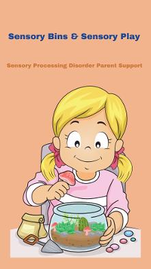 little girl playing in a sensory bin sensory play Sensory Bins & Sensory Play 
