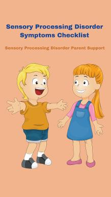 boy and girl with sensory processing sensory checklist symptoms 