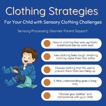 child putting on boots and sensory friendly clothing photos says clothing strategies 