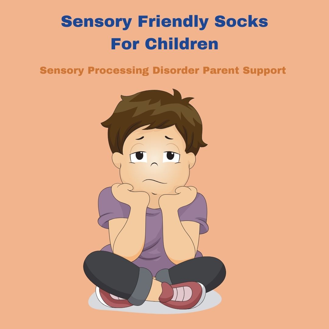 boy wearing sensory friendly socks for children 