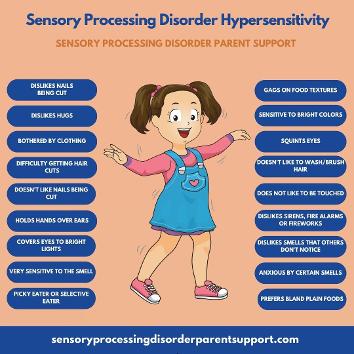 Little girl Sensory Processing Disorder Avoider SPD  hypersensitive